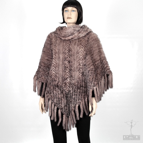 Пончо из MINK МЕХА